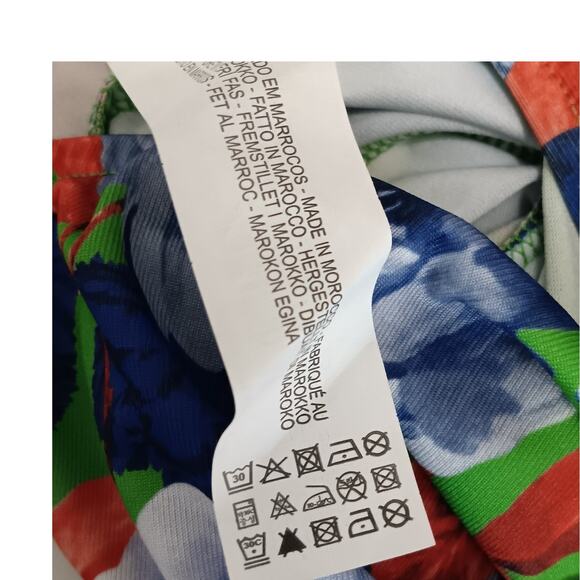 Zara Floral Print Asymmetrical‎ One Shoulder Ruched  Bodysuit Size Medium New - Picture 6 of 10